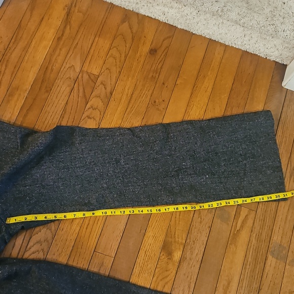 Ann Taylor LOFT black tweed wool Office Business Casual Career Sz 12 Dress Pants - Picture 7 of 8